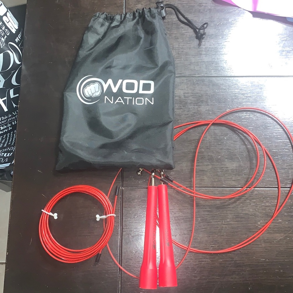 Red WOD Nation jump rope